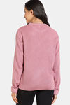 Zivame Retro Peek Jumpers Flat Knit Loungewear Top - Creole Pink — thumbnail 4